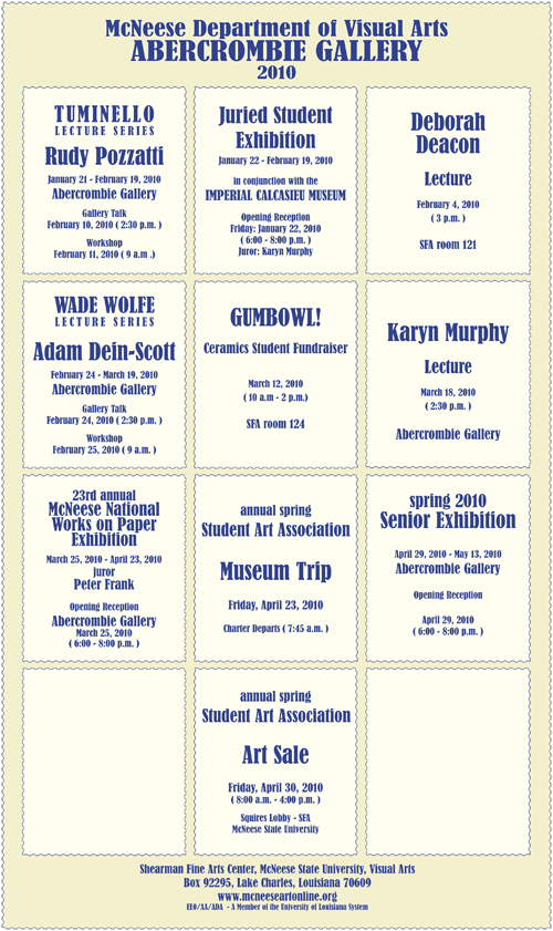 Spring 2009 Calendar