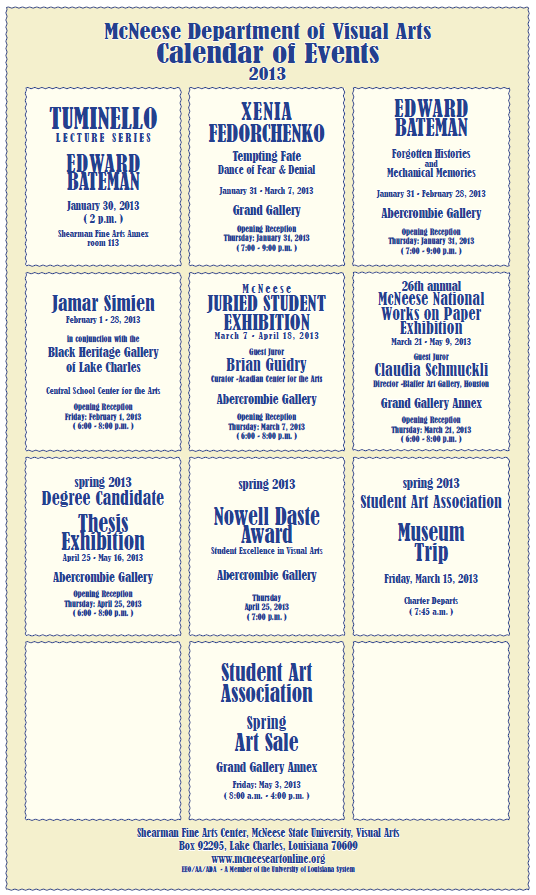 Spring 2009 Calendar