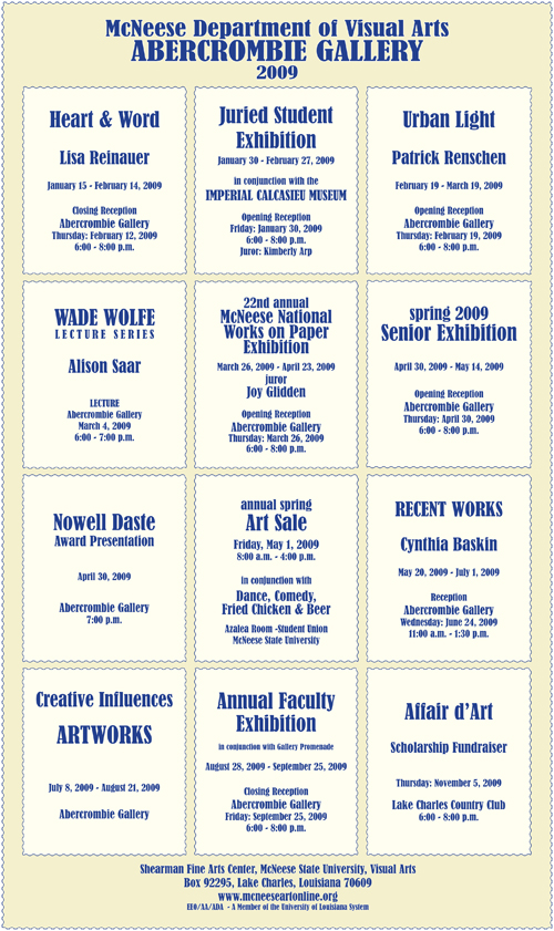 Spring 2009 Calendar